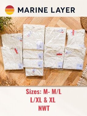 Marine LayerMens Vintage Heavy Slub Pocket Tees SIZES M M/L L & XL NWT